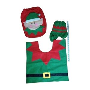 Christmas Bathroom Decorations NWOT